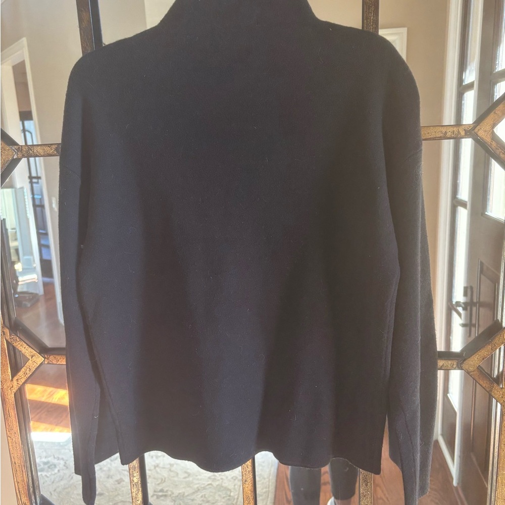Tahari Black Turtleneck Sweater with Embellishments - Picture 4 of 4